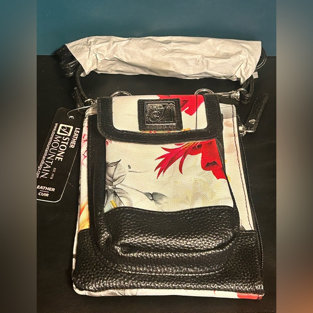 NWT Leather Stone Mountain cross body